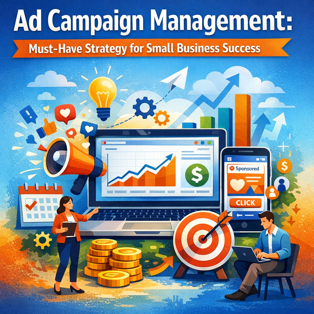 Illustration of Ad Campaign Management: Must-Have Strategy for Small Business Success