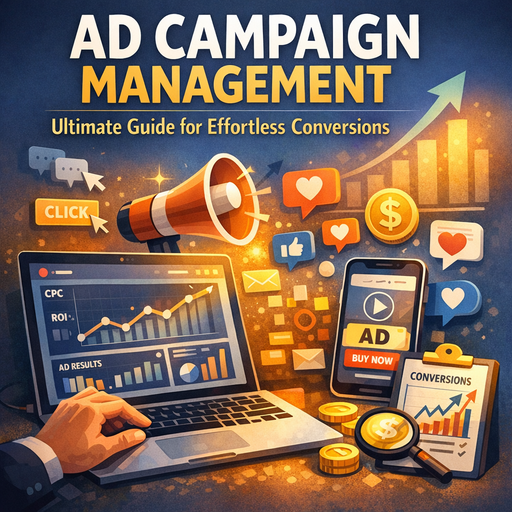 Illustration of Ad Campaign Management: Ultimate Guide for Effortless Conversions