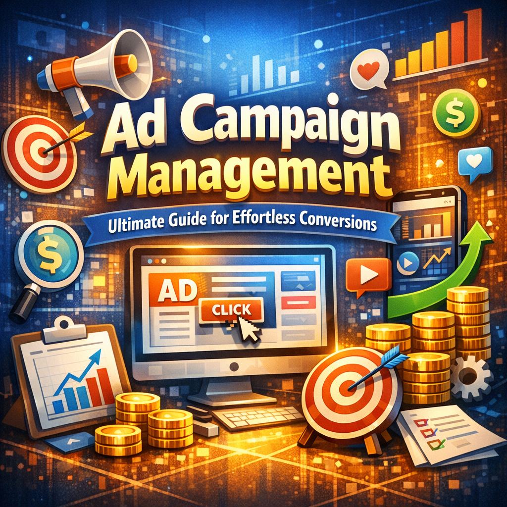 Illustration of Ad Campaign Management: Ultimate Guide for Effortless Conversions