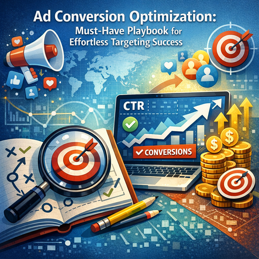 Illustration of Ad Conversion Optimization: Must-Have Playbook for Effortless Targeting Success