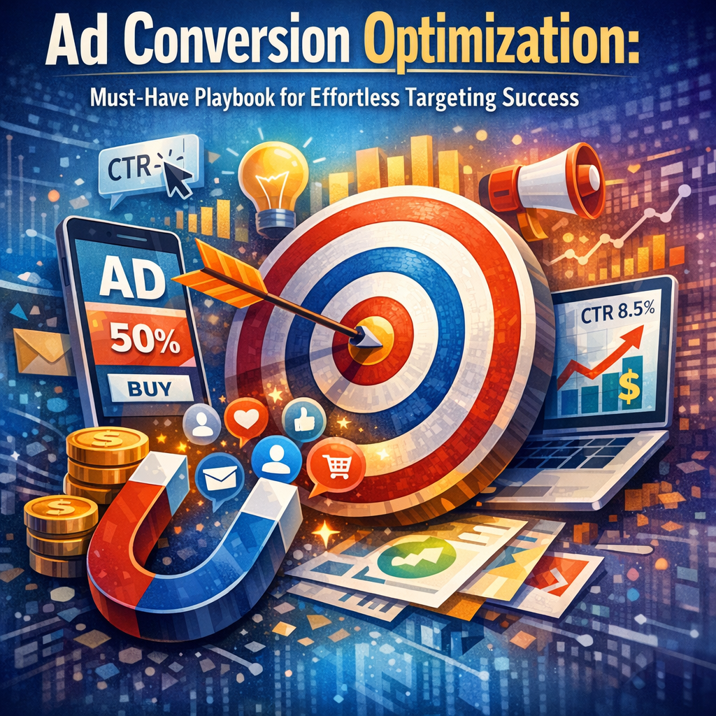 Illustration of Ad Conversion Optimization: Must-Have Playbook for Effortless Targeting Success