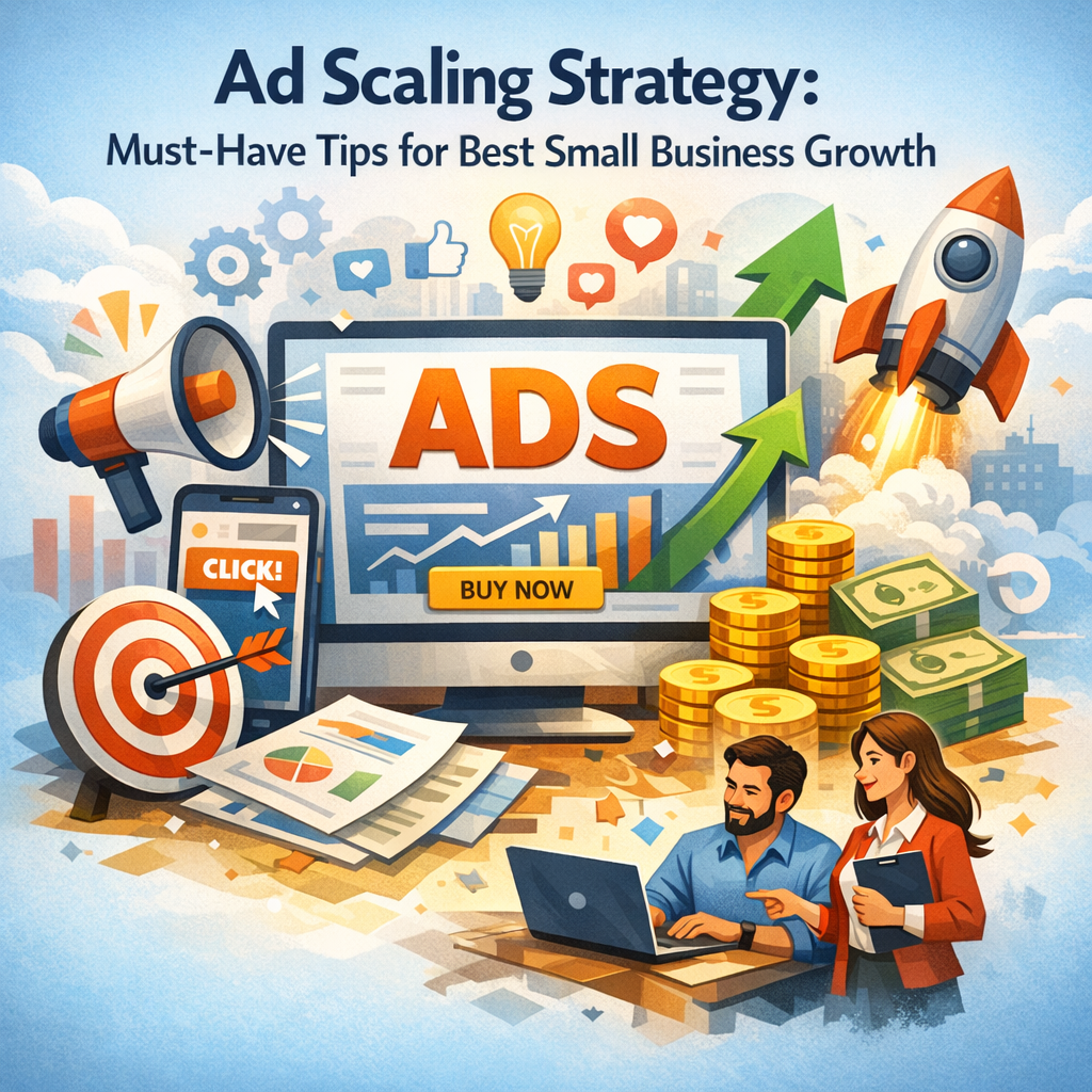Illustration of Ad Scaling Strategy: Must-Have Tips for Best Small Business Growth