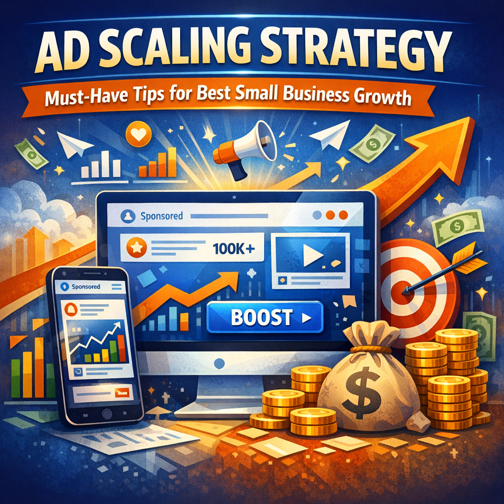 Illustration of Ad Scaling Strategy: Must-Have Tips for Best Small Business Growth
