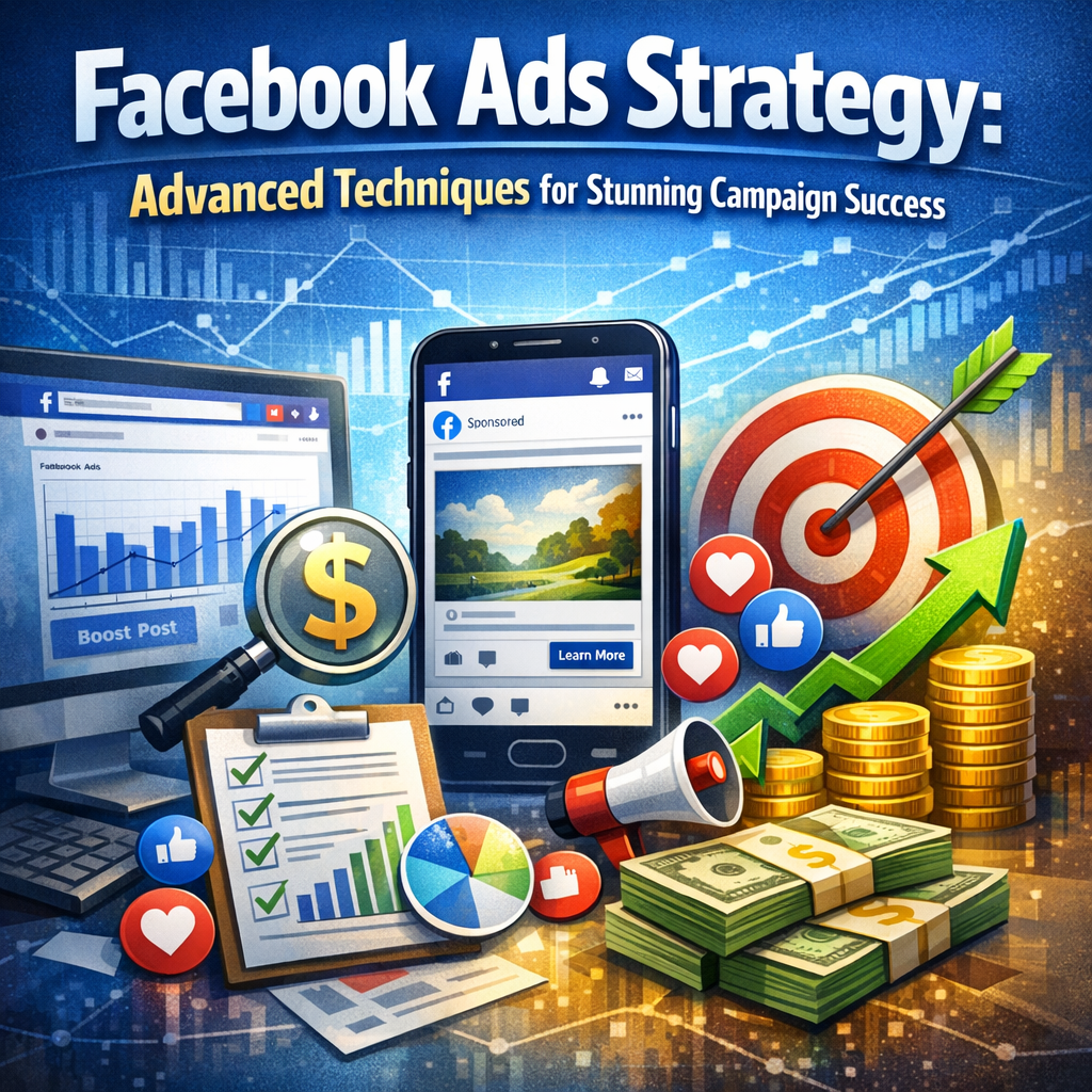 Illustration of Facebook Ads Strategy: Advanced Techniques for Stunning Campaign Success
