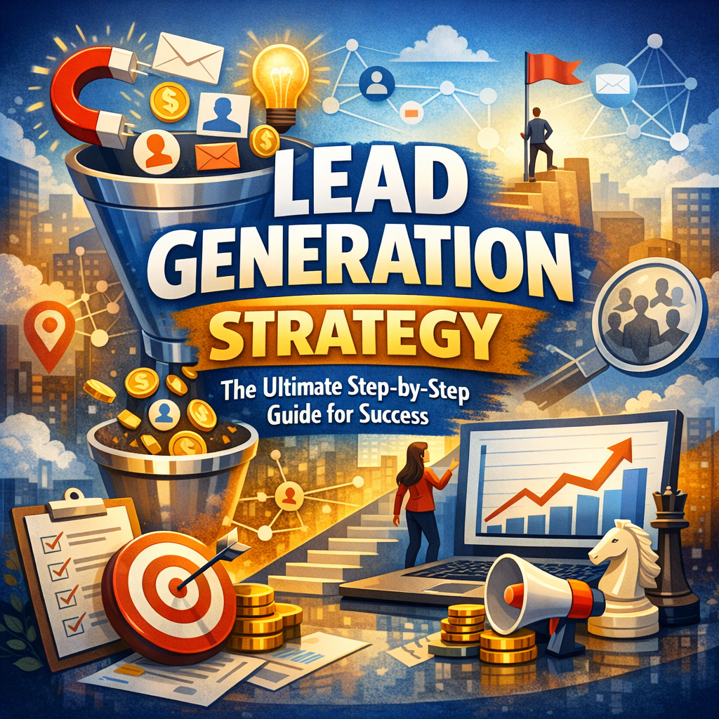 Illustration of Lead Generation Strategy: The Ultimate Step-by-Step Guide for Success