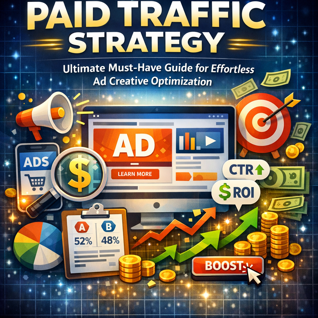 Illustration of Paid Traffic Strategy: Ultimate Must-Have Guide for Effortless Ad Creative Optimization