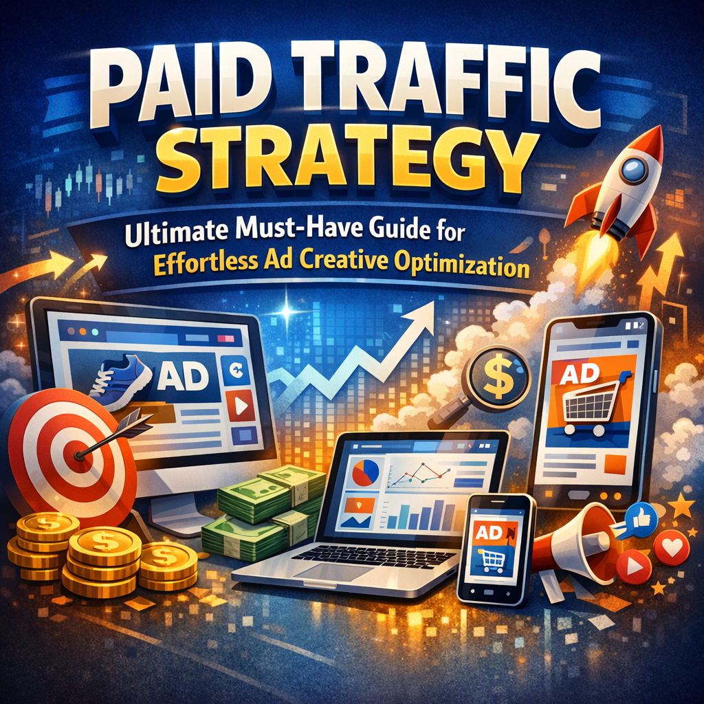 Illustration of Paid Traffic Strategy: Ultimate Must-Have Guide for Effortless Ad Creative Optimization