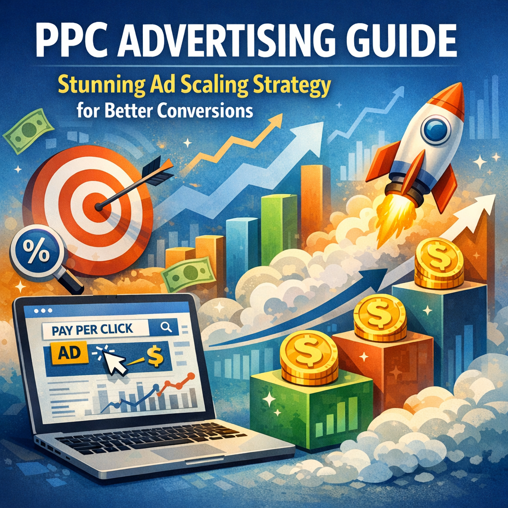 Illustration of PPC Advertising Guide: Stunning Ad Scaling Strategy for Better Conversions
