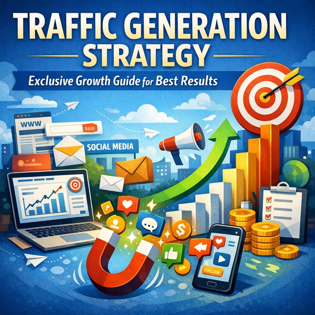Illustration of Traffic Generation Strategy: Exclusive Growth Guide for Best Results